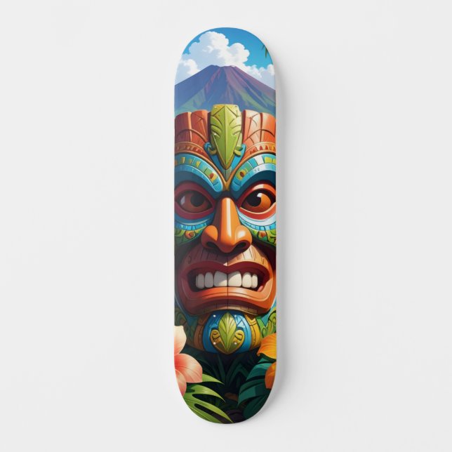 Skateboard Máscara Tiki (Anverso)