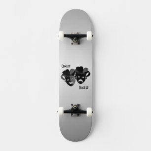Skateboard Máscaras de teatro de comedia y tragedia