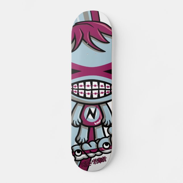 Skateboard Mascota del empollón (Anverso)