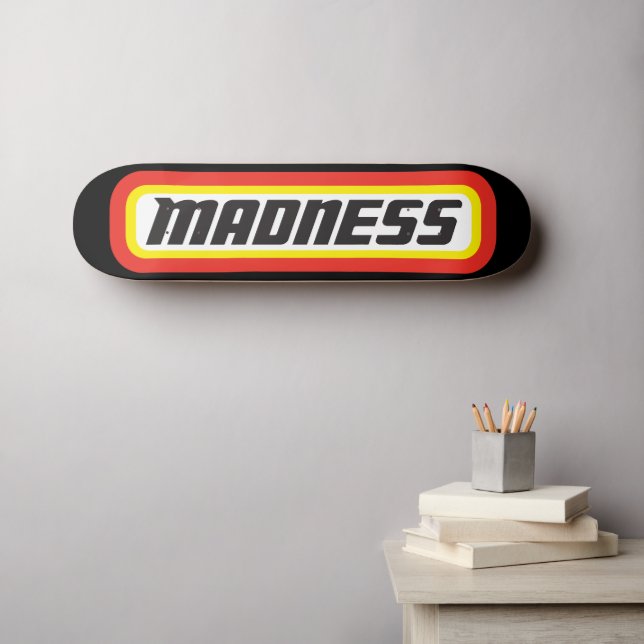 Skateboard ¿Matchbox? ¡Locura! (Arte de pared (horz))