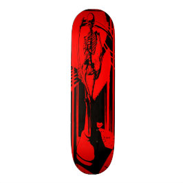 Skateboard Matriz de cheques de carrete rojo