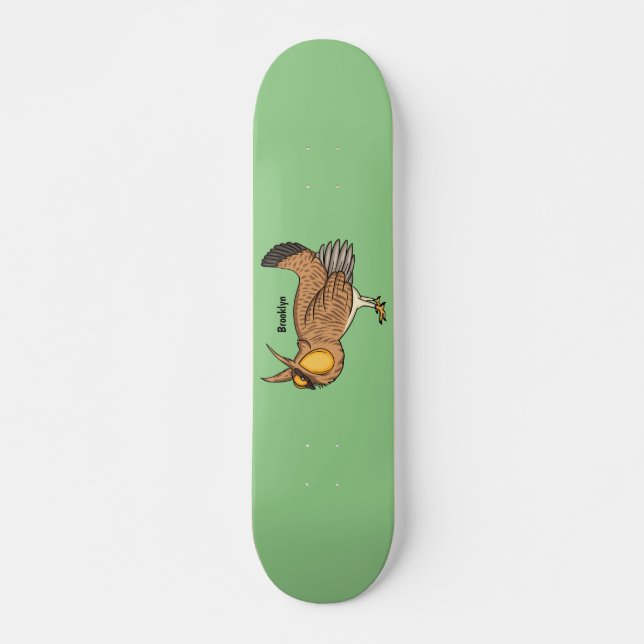 Skateboard Mayor ilustracion de personalizado de pollo de pra (Anverso )