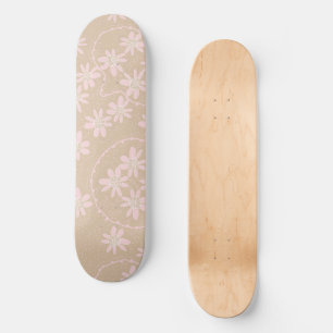 Skateboard Maz Floral Bubbles Polka Dot - Marrón claro rosa