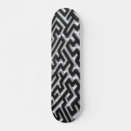 Skateboard Maze Silver Black