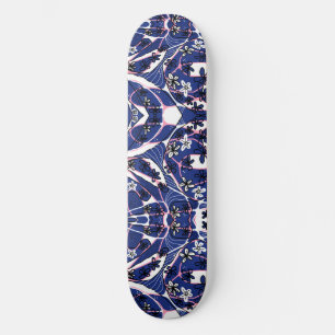 Skateboard Mazipoodles Maxima Flor Neuro Art Azul Rosa