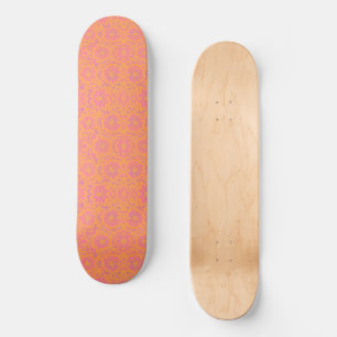 Skateboard MAZIPOODLES Patrón de fuegos artificiales Florales