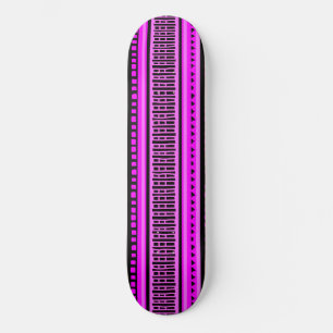 Skateboard MAZIPOODLES Patrón de punto de cinta rayada 001 B
