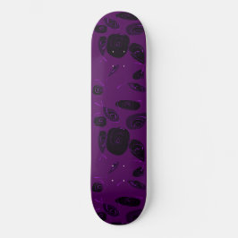 Skateboard Mazipoodles Rosas de pescado Violet Black