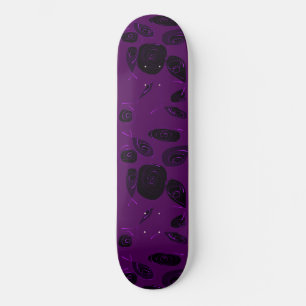 Skateboard Mazipoodles Rosas de pescado Violet Black