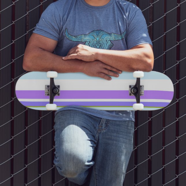 Skateboard MAZIPOODLES Stripes Spaghetti 14 (Exterior 3)