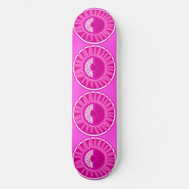 Skateboard Mazipoodles Sunflower Sunshine: Rosa (Anverso)