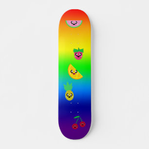 Skateboard Mazo de frutas arcoíris KAWAII
