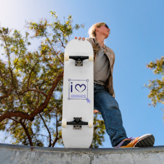 Skateboard Me encanta el animación