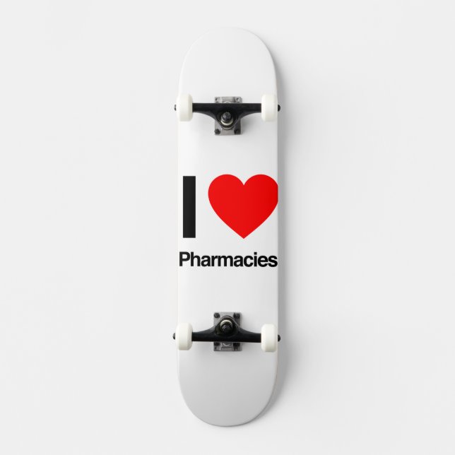 Skateboard me encantan las farmacias (Anverso)