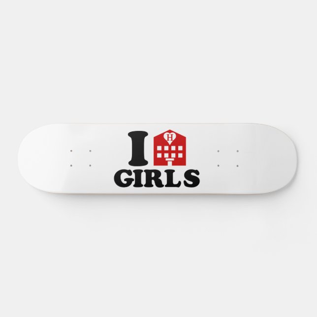 Skateboard Me encantan los Chicas de los hoteles (Horz)