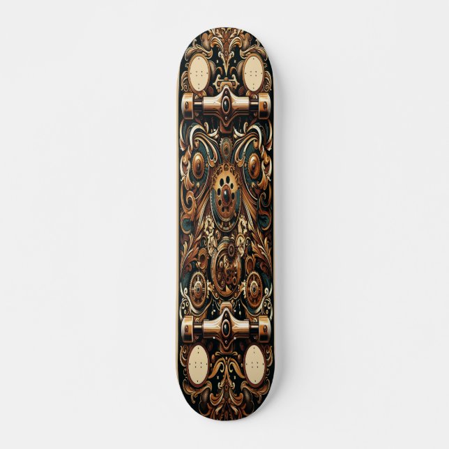 Skateboard "Mecánica elegante" (Anverso )