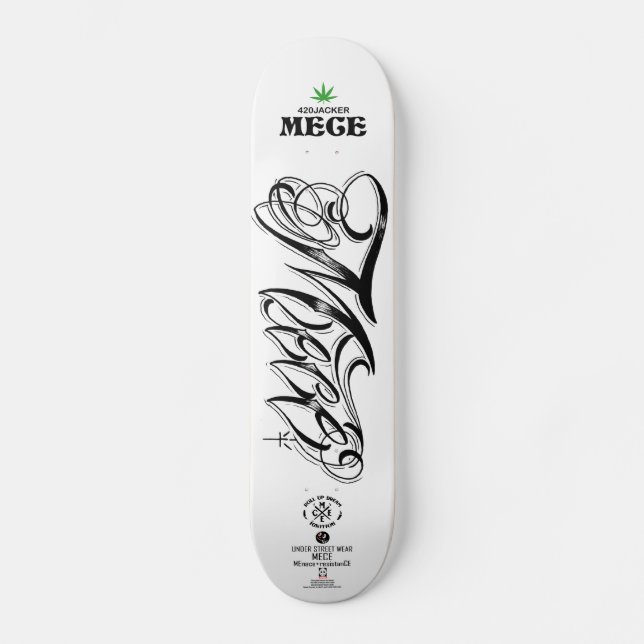 Skateboard mece deck (Anverso)
