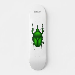 Skateboard Mecynorhina torquata personalizado ilustracion