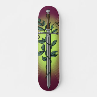 Skateboard Medieval Sword & Vine 