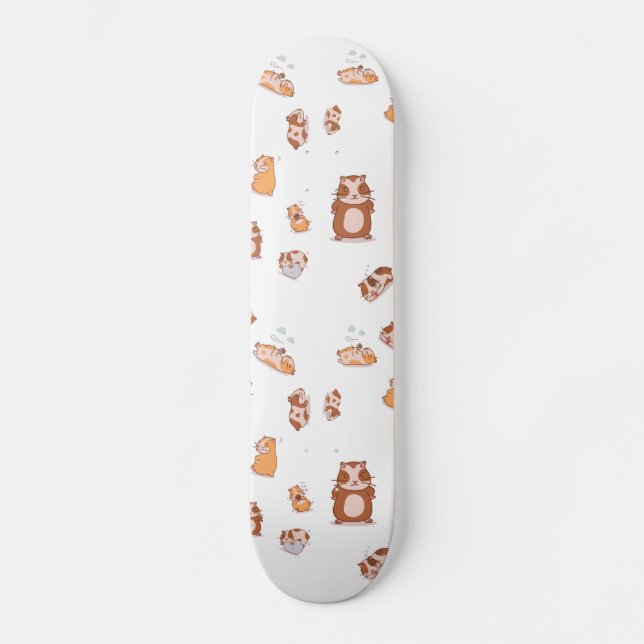 Skateboard Meerschweinchen Armee niedliches Pattern (Anverso)