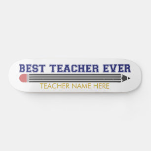 Skateboard Mejor Profesor Personalizado - Regalo Personalizad