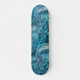 Skateboard Melancolía azul y negra