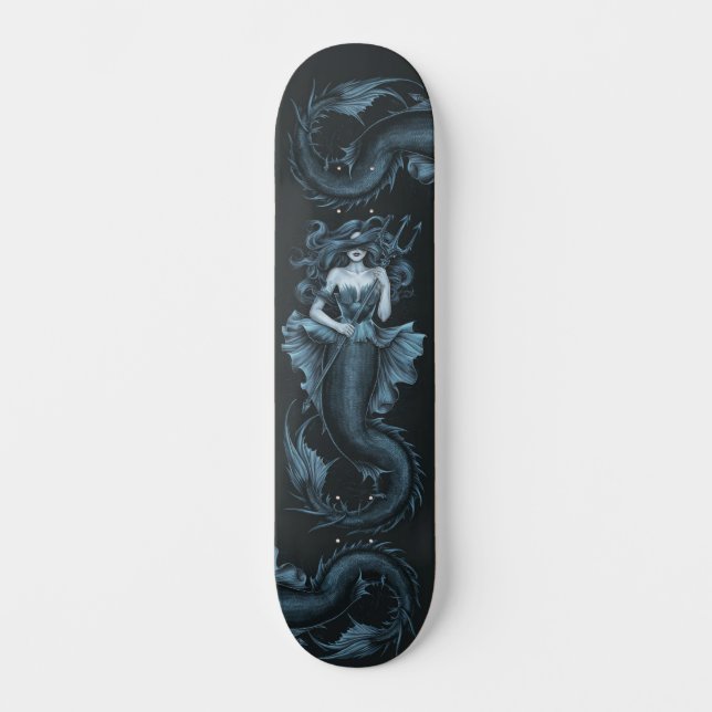 Skateboard Menor amenaza para la sirena gótica (Anverso)