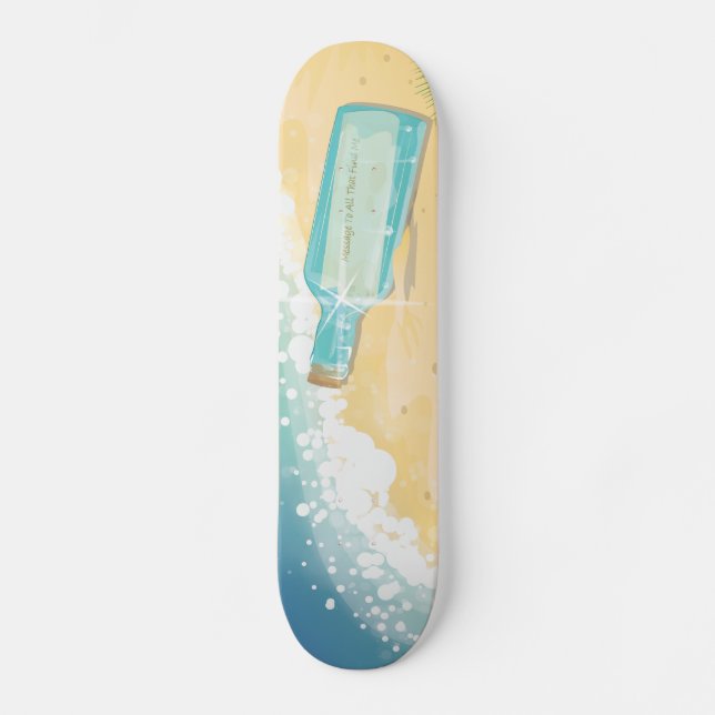 Skateboard Mensaje en una botella (Anverso)