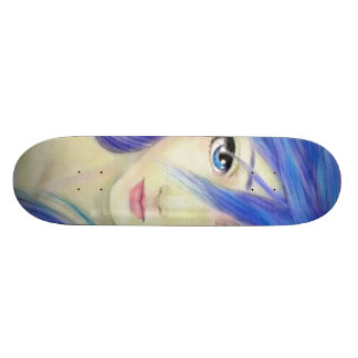 Skateboard Mensaje Ojos Azules
