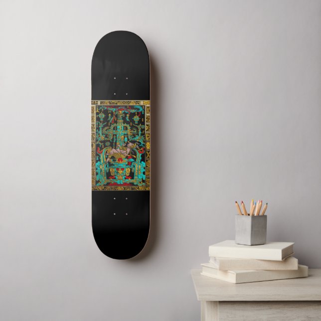 Skateboard Mentira de la Gran Tumba de Pakal - Astronauta Pal (Arte de la pared)