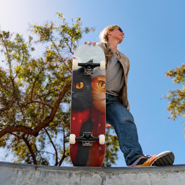 Skateboard Meowy Navidades Winter Love (Exterior 1)
