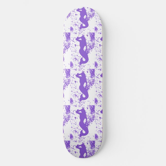 Skateboard Mermaids de vigilancia de Lavender Thunder_Cove