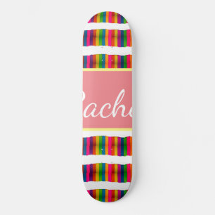 Skateboard Mes del orgullo arcoíris vuelve a la escuela agreg