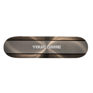 Skateboard Metal brillante de bronce 2 del acero inoxidable