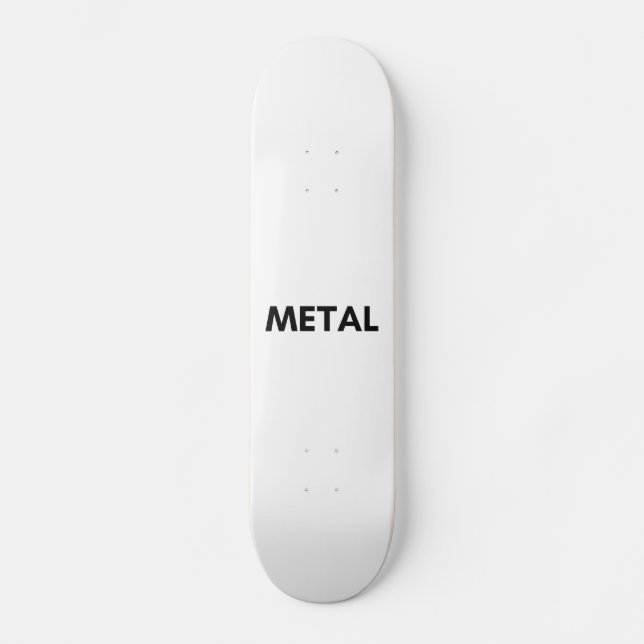 Skateboard metalizado (Anverso)