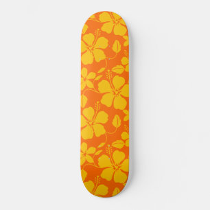 SKATEBOARD MEZCLA DE NARANJA HULA HAWAIANA (HIBISCO)