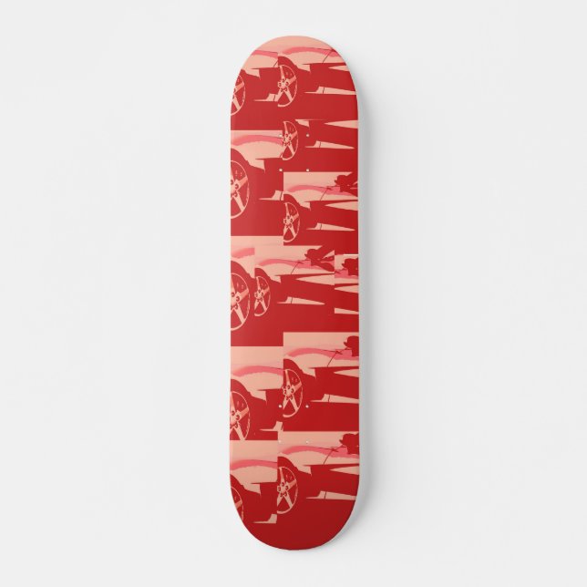 Skateboard Mi Corvette rojo (Anverso )