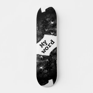 Skateboard mi palabra en blacq