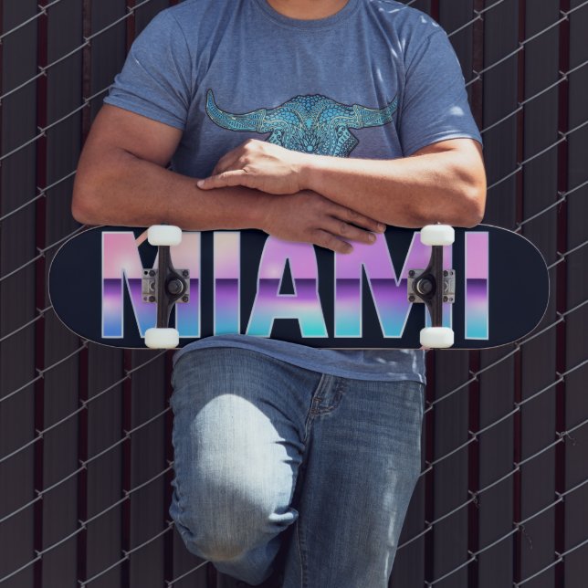 Skateboard Miami retro (Exterior 3)
