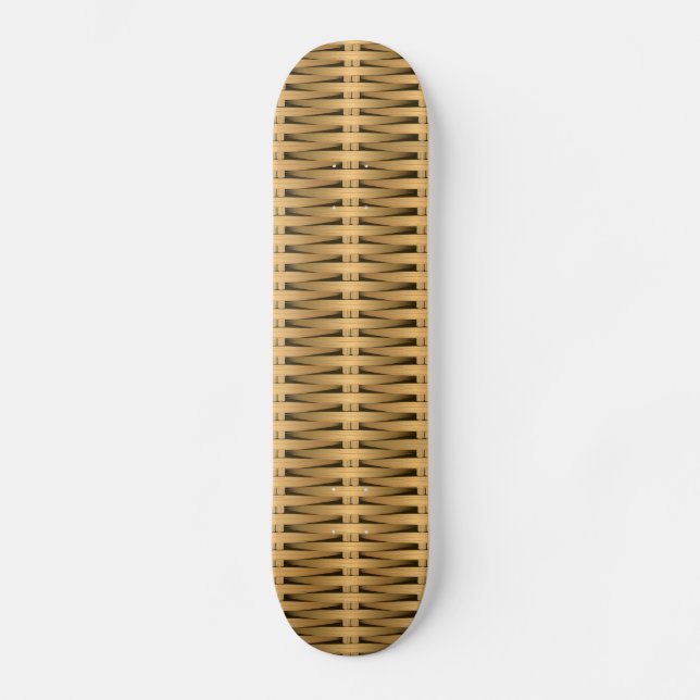 Skateboard Mimbre de caña natural (Anverso)