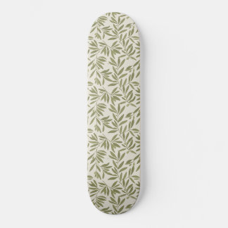 Skateboard Minimal Olive Branch Pattern