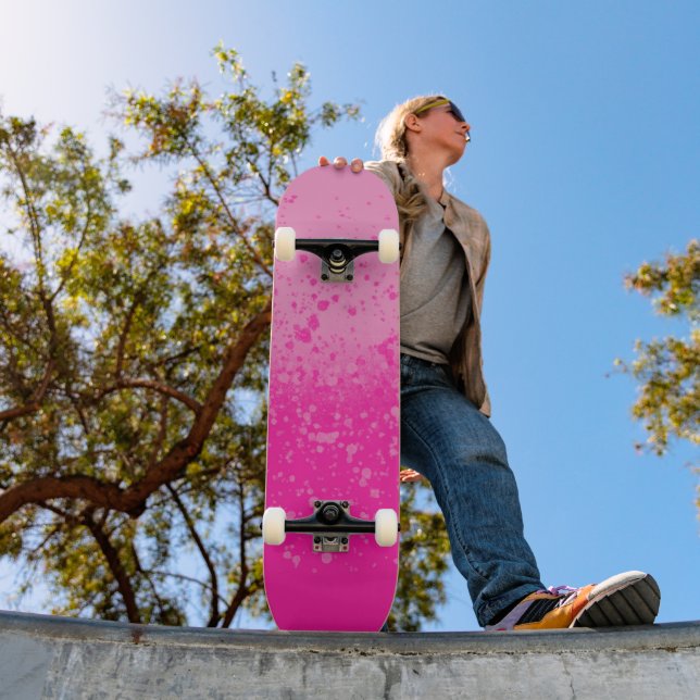 Skateboard Minimalismo Rosa  (Exterior 1)