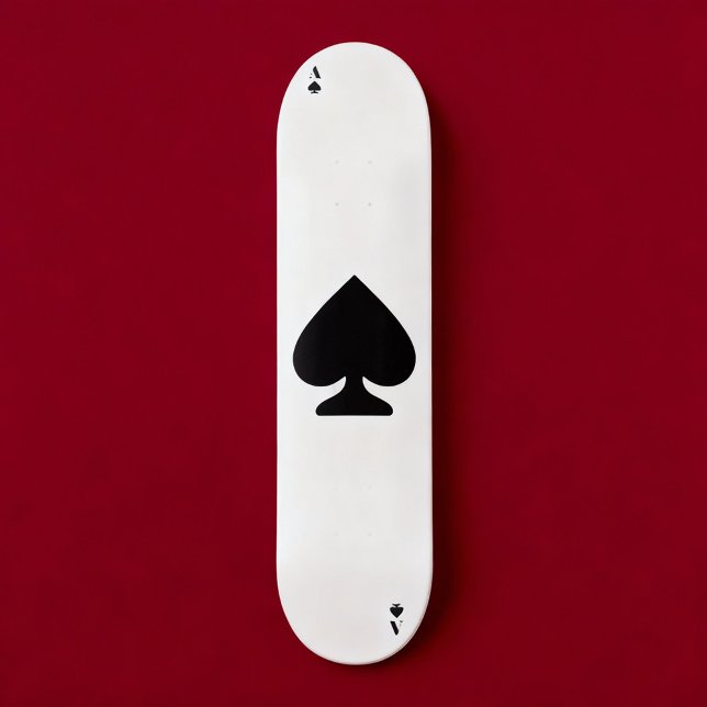 Skateboard Minimalista As blanco y negro de espadas (Subido por el creador)