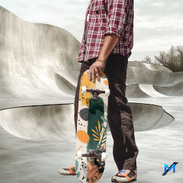 Skateboard Minimalista Orgánico - Botánico Terroso