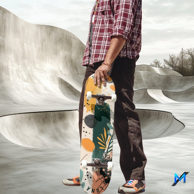 Skateboard Minimalista Orgánico - Botánico Terroso (Subido por el creador)