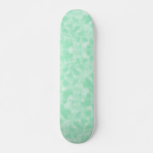 Skateboard Mint Green y White Mottling
