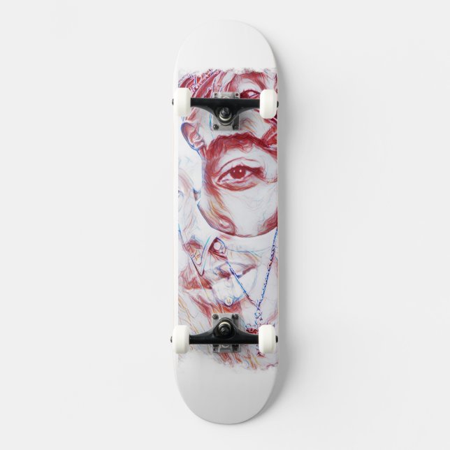 Skateboard Mira a mis ojos (Anverso)