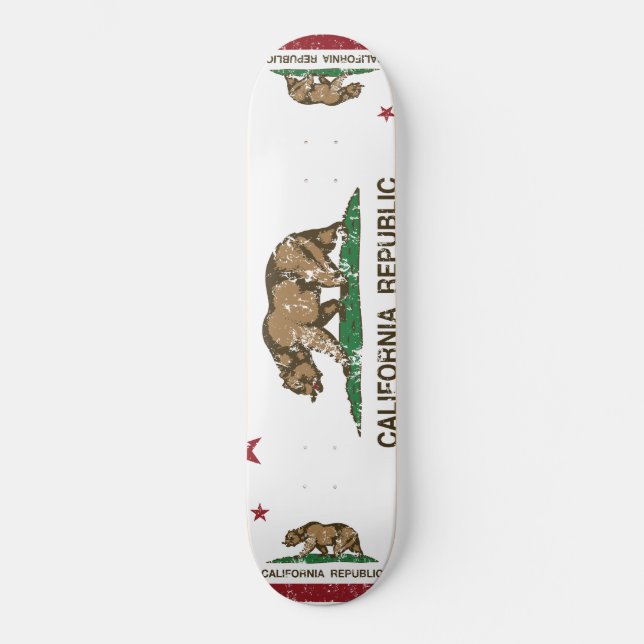 Skateboard Mirada apenada bandera de la república de (Anverso)