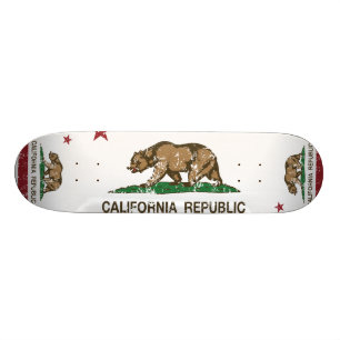 Skateboard Mirada apenada bandera de la república de