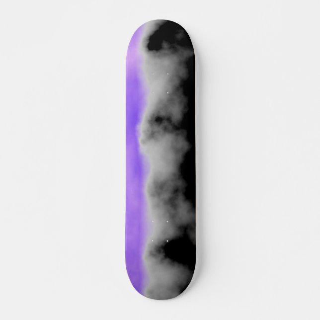 Skateboard Mirada cristalina negra gris blanca Amethyst de (Anverso )